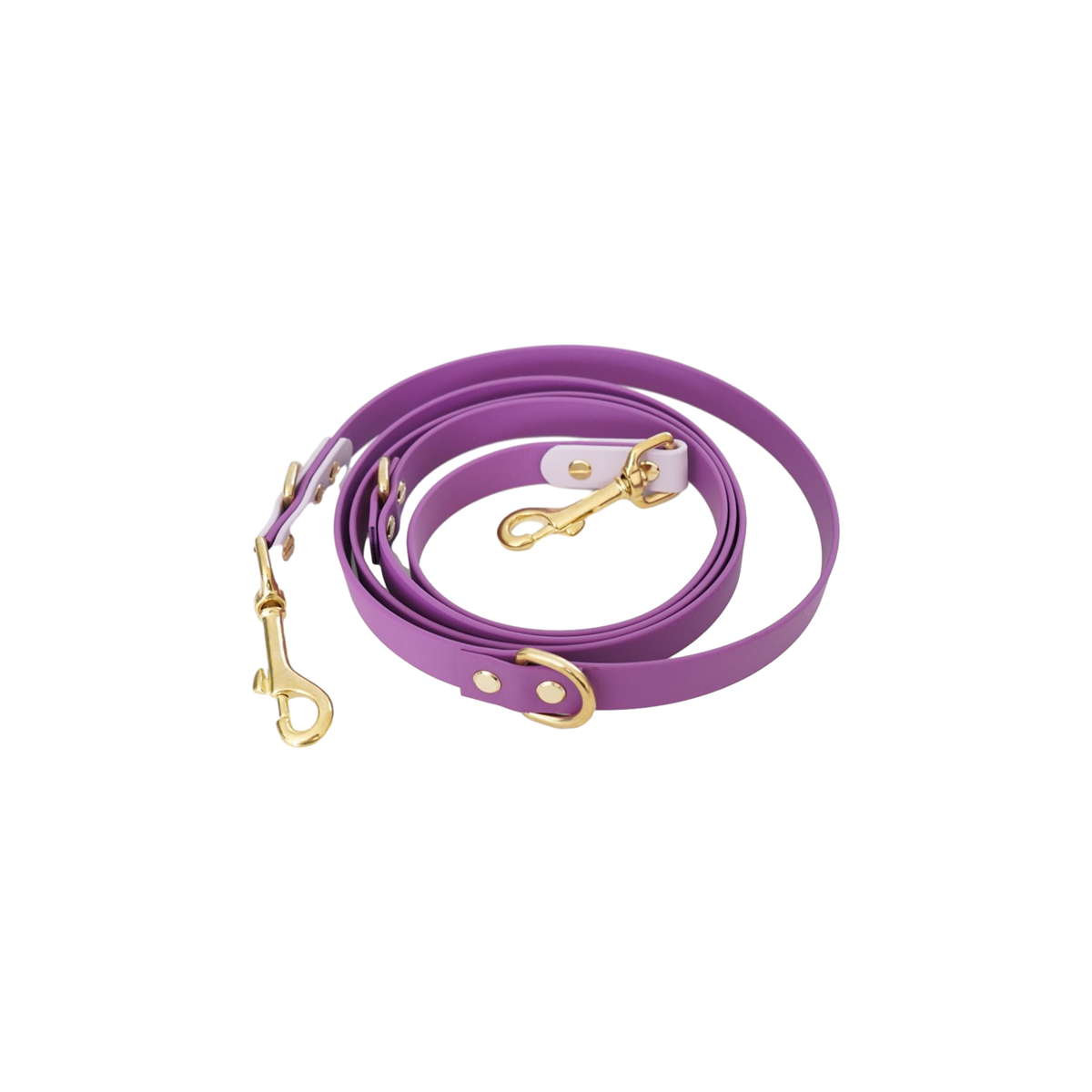 BioThane® Leine – 2 m, dreifach verstellbar Grape